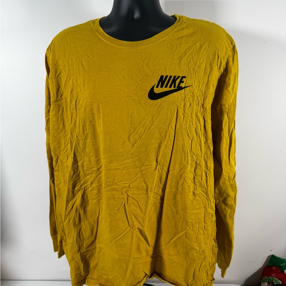 Nike Yellow Long Sleeve Tee Casual Comfort